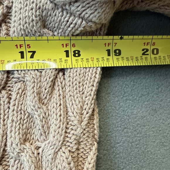 JCrew Sweater‎ Womens Medium Blush Cable Knit Crewneck Textured Cotton Pullover - Picture 6 of 12